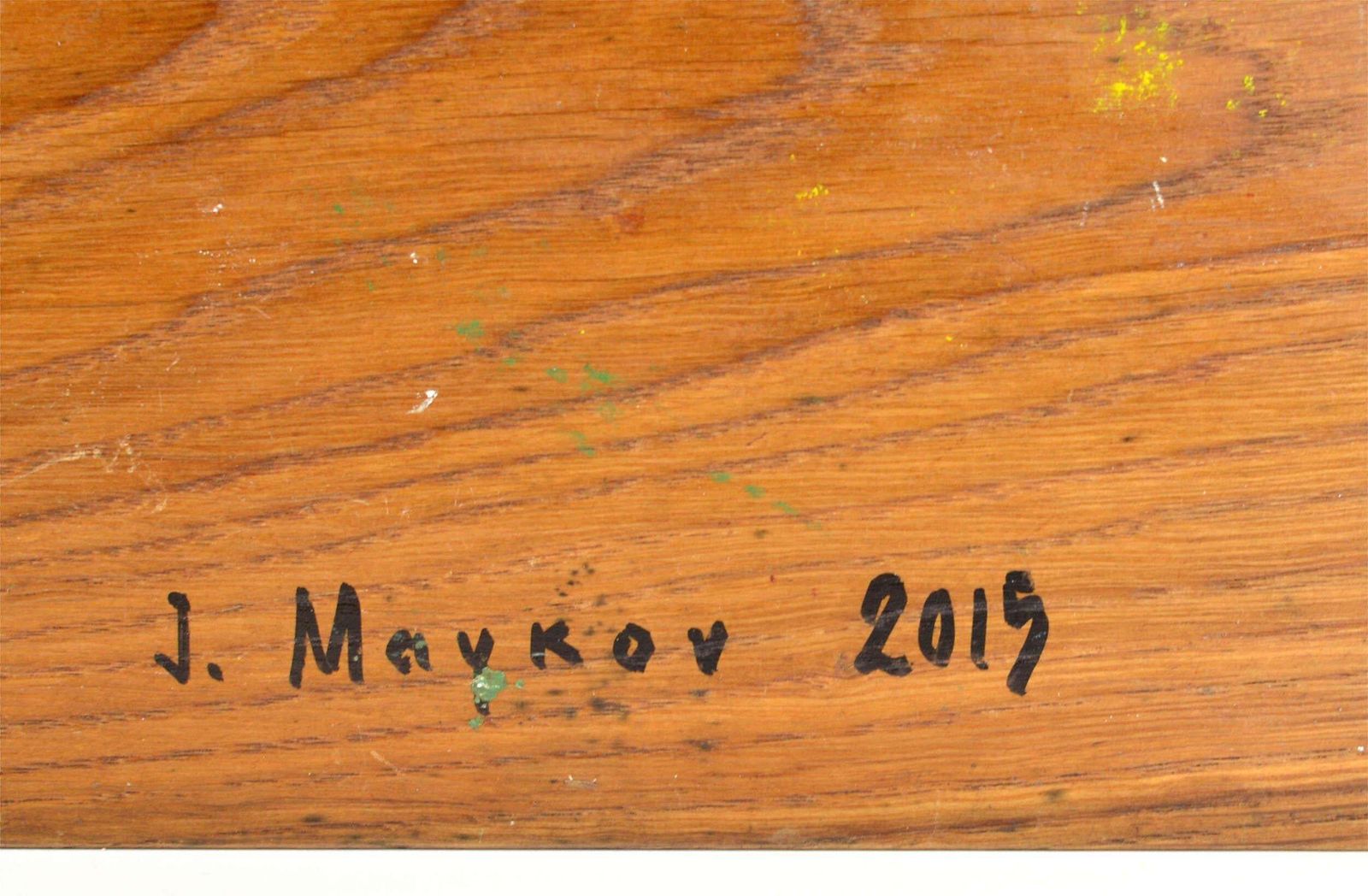 Igor Maikov Poppies. 2015. Wood/Oak, Oil. 32x25x3 Cm 2015 photo 390.0