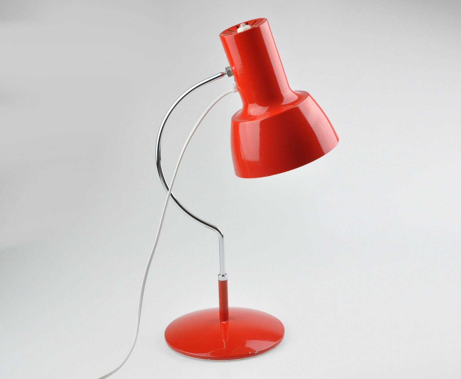 Mid Century Lamp, Table Lamp, Orange Lamp, Mid Century Lighting, Desk Lamp, Josef Hurka Lamp, Vintage Lamp, Table Light, Lighting