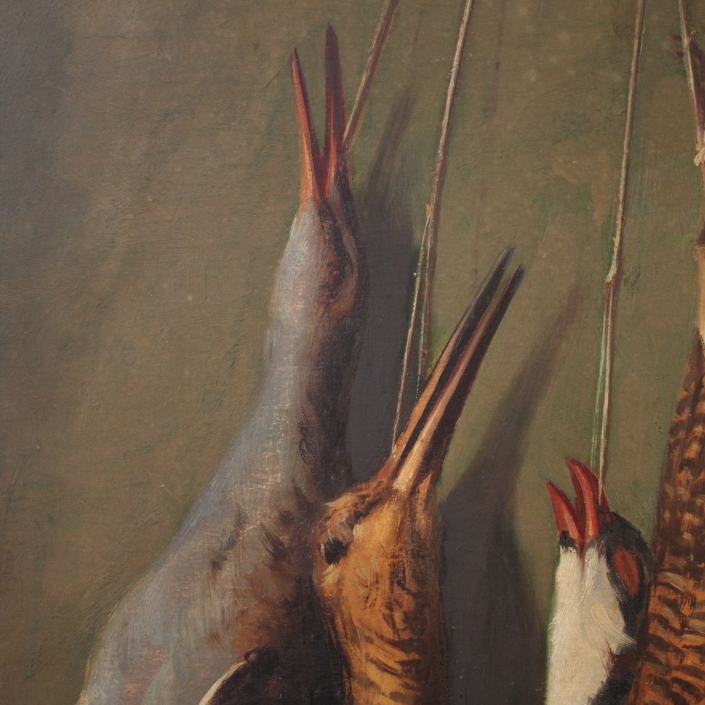 1550.0 20th Century Italian Painting, Still Life With Game photo