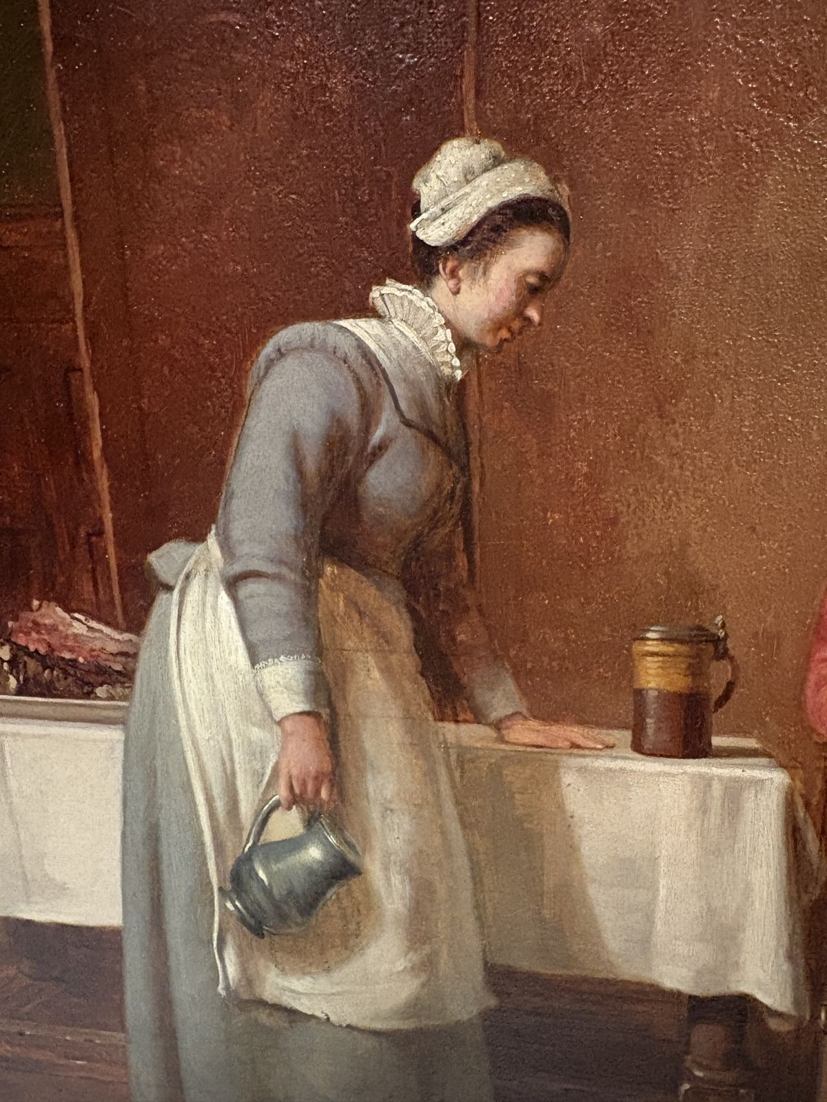 Oil On Canvas Scene Of A Cavalier And A Maid By Edwin Hughes 1875 photo 595.0