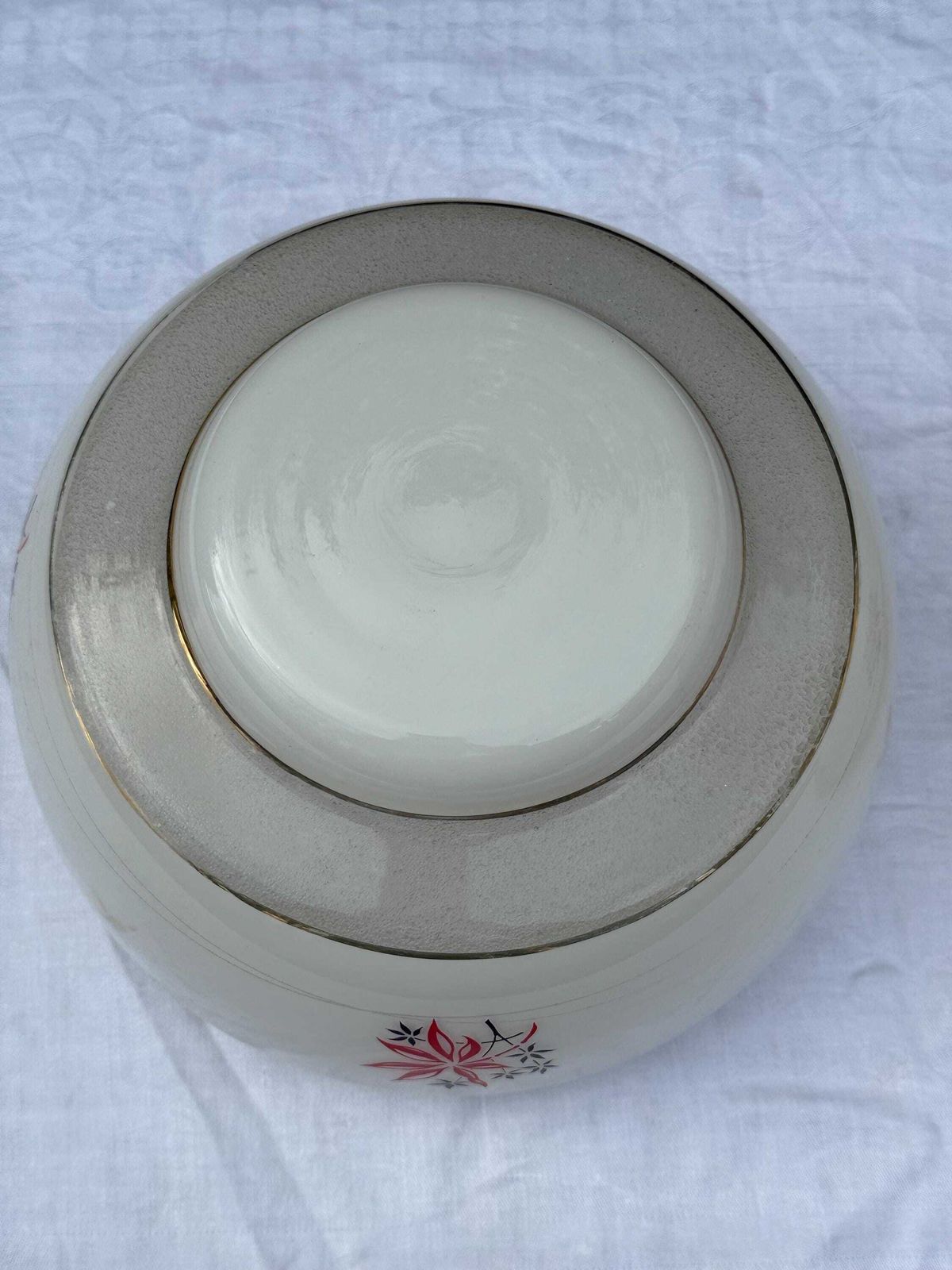 photo buy Authentic Pair Of Vintage Frosted Glass Ceiling Light Shades With Floral Mid Century Detailing