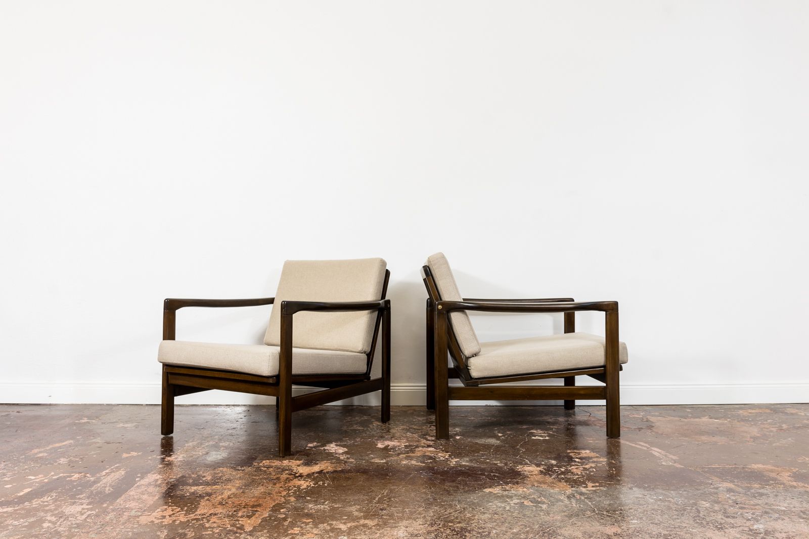 Mid Century Armchairs By Zenon Bączyk, 1960's, Set Of 2 photo buy