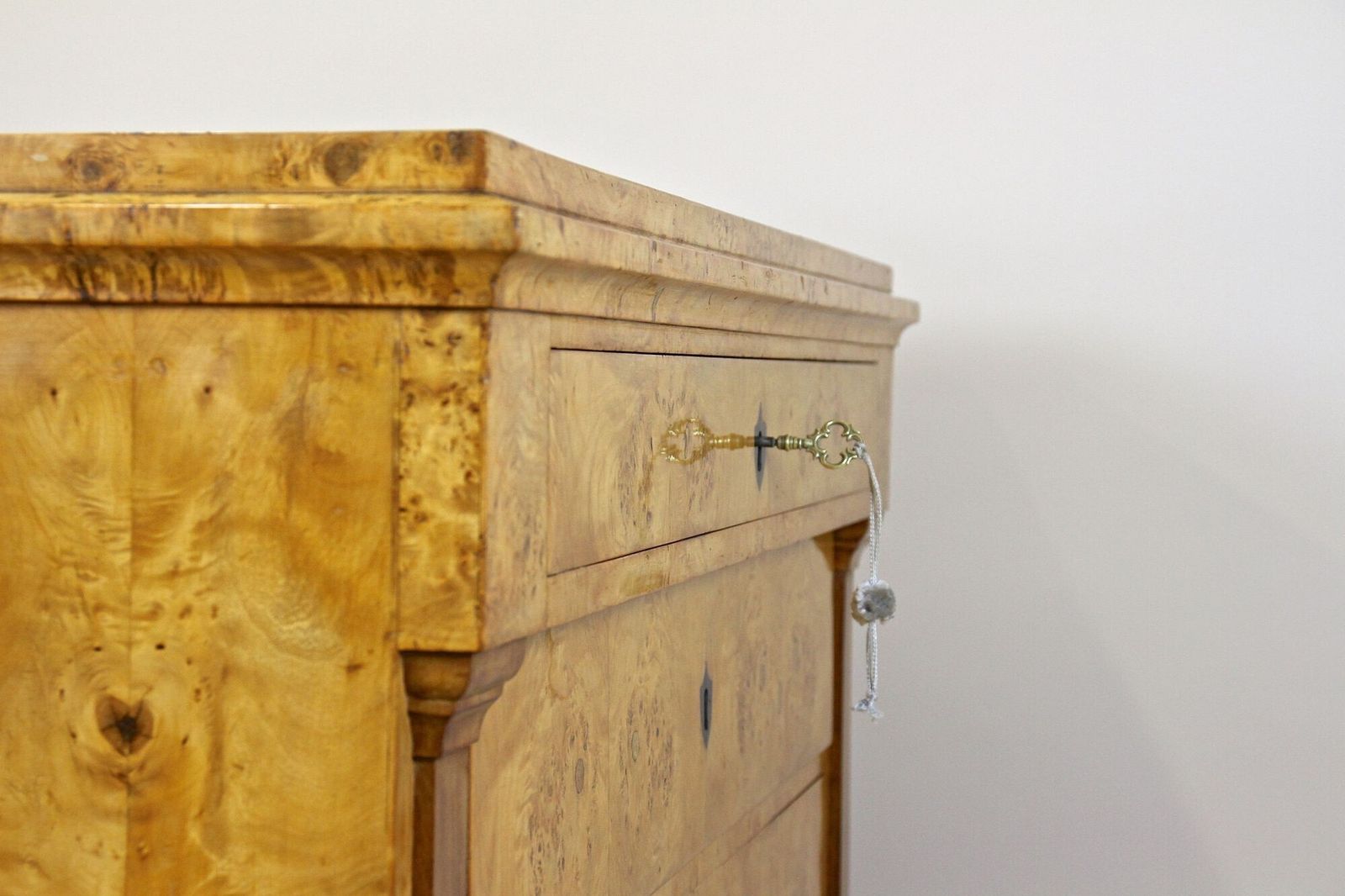 photo for sale 19th Century Biedermeier Chest Of Drawers, Poplar Wood, Germany Ca. 1840