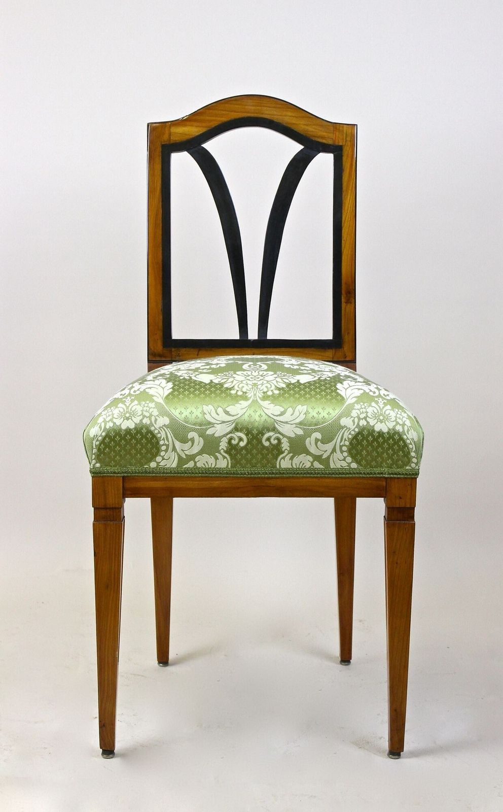18th Century Cherrywood Side Chair   Newly Upholstered, Austria Ca. 1790 photo vinterior