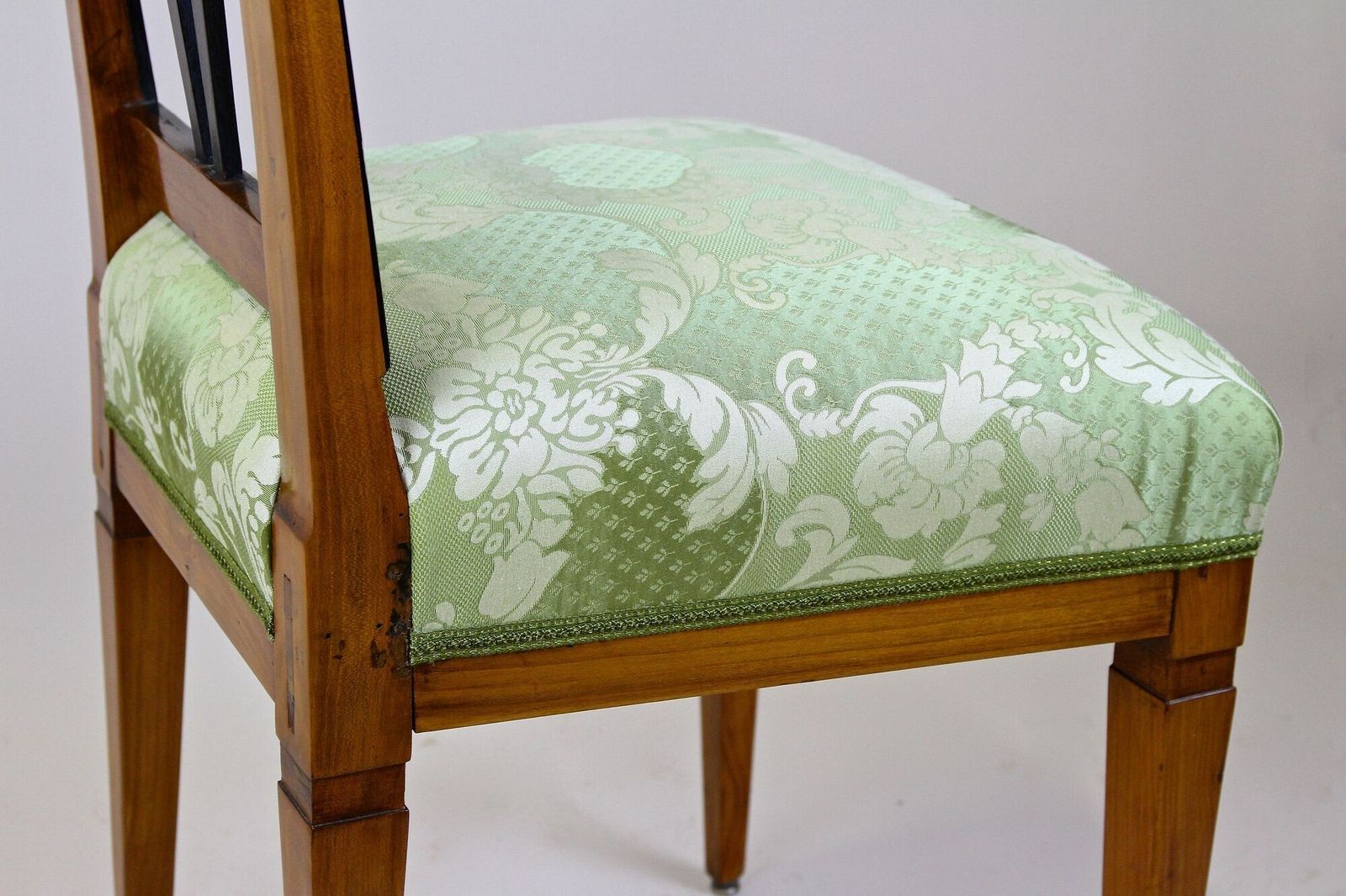 photo vintage 18th Century Cherrywood Side Chair   Newly Upholstered, Austria Ca. 1790