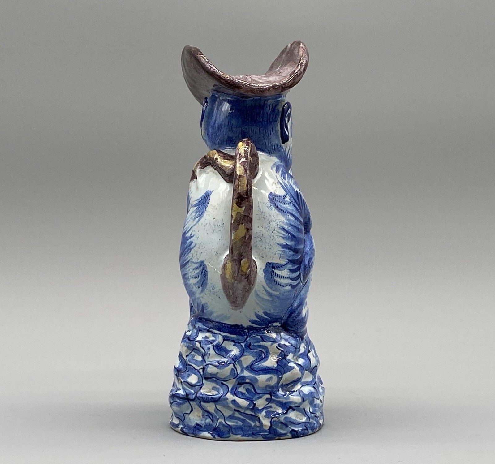 18thc Antique Dutch Delft Faience Monkey Toby Jug By: Pieter Verburg (1756 1789) photo vintage