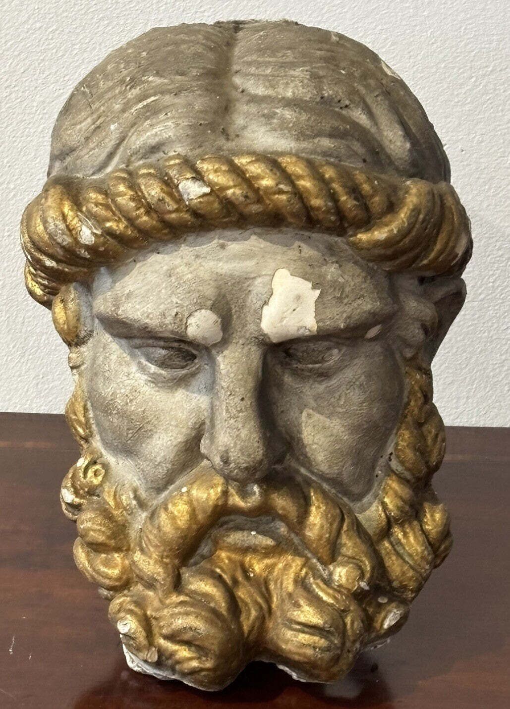 Plaster Bust Of A Greek God