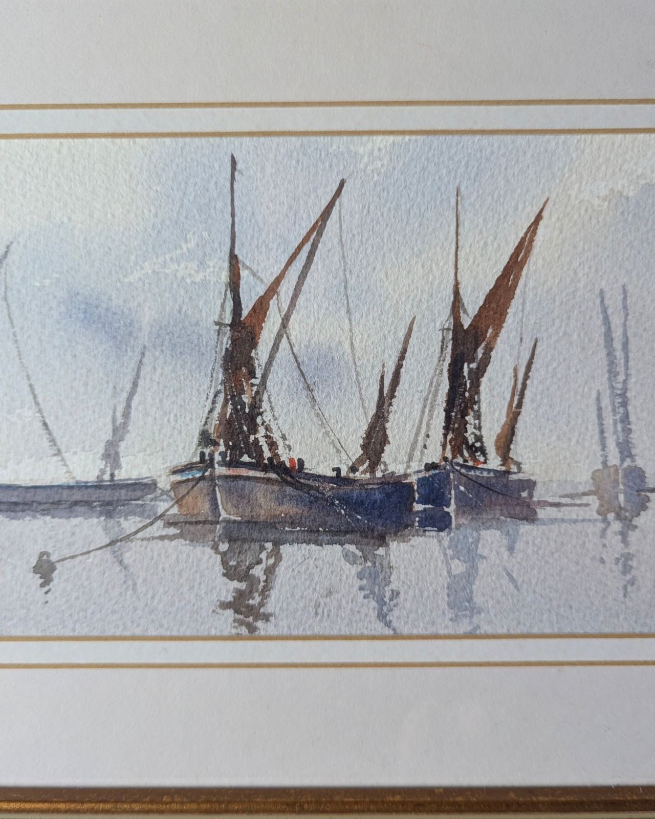 Pair Of Nautical Watercolours – Thomas Moore photo vinterior