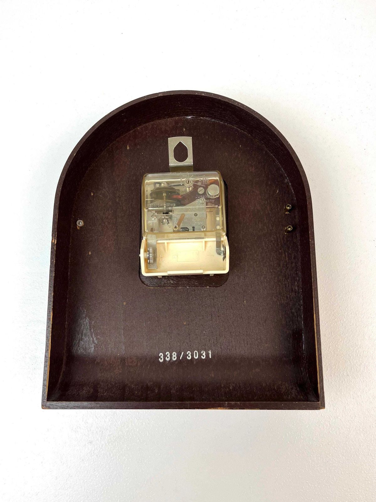 photo for sale Very Rare Mid Century Teak Wall Clock By Junghans Ato Mat Limited Edition Germany 1960