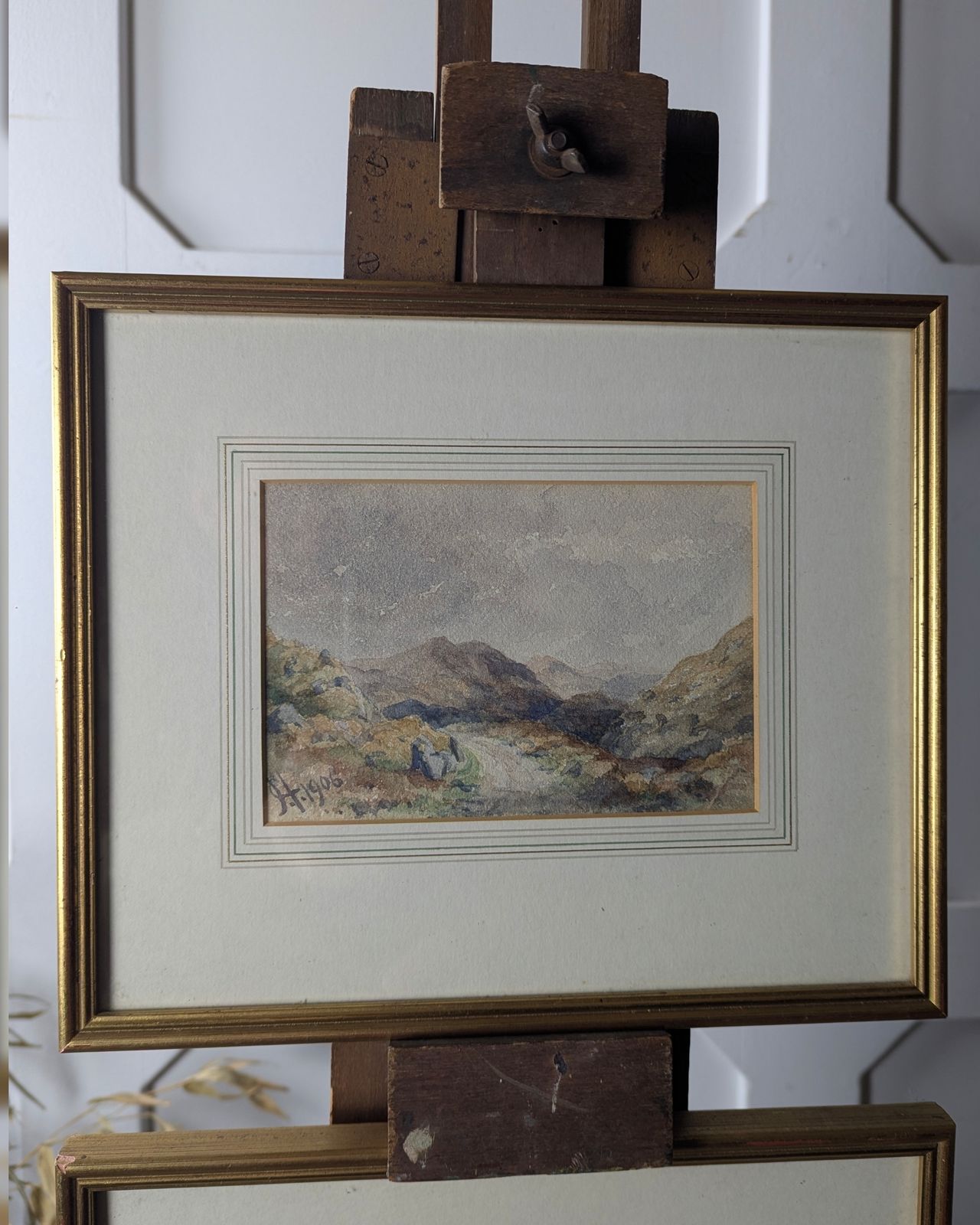 Pair Of Early C20th Landscape Watercolours – Possibly Henry Martin Pope (1906) photo furniture