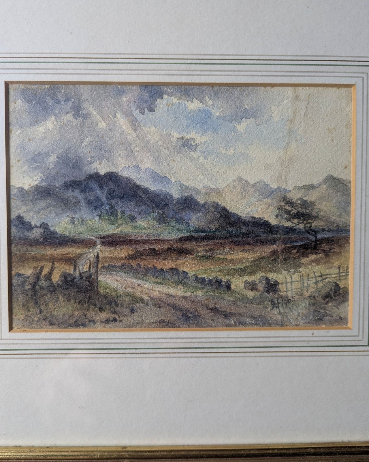 Pair Of Early C20th Landscape Watercolours – Possibly Henry Martin Pope (1906) photo Art