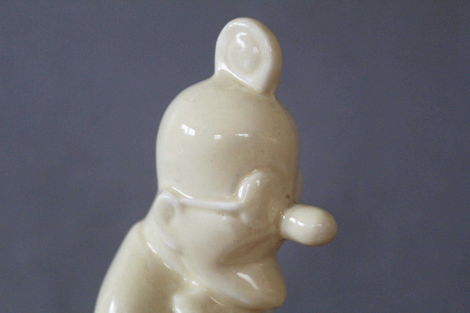 Antiek Frans Spaarpotje Om Te Breken, Ca. Jaren 1930, Professeur Nimbus, Digoin Sarreguemines, Genummerd, Verzamelobject, Crèmekleur, Opera Mundi Dex photo vinterior