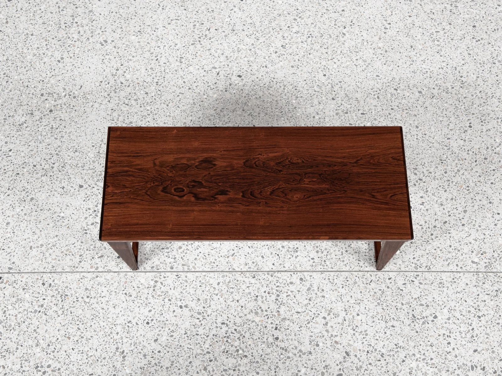 Midcentury Danish Set Of Mirror, Bench And Container In Rosewood By Aksel Kjersgaard 1960s photo vinterior
