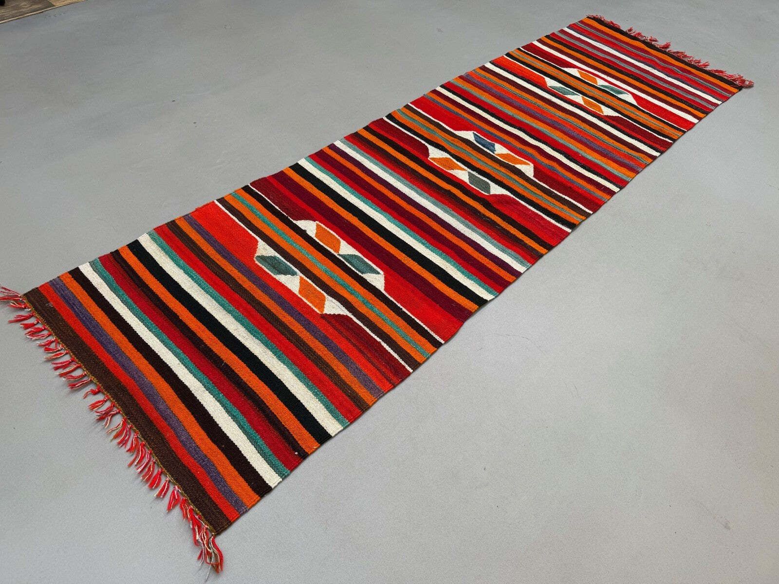 Turkish Kilim Runner 310x91 Cm, Vintage Kelim Rug, Long And Narrow 2513 photo 465.0
