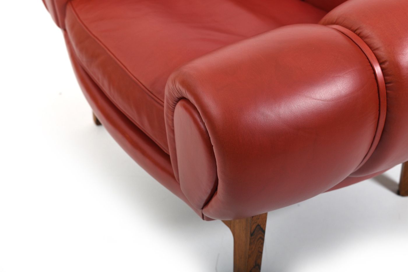 Original And Rare Danish „Croissant“ Easychair By Illum Wikkelsø 1950s photo vinterior