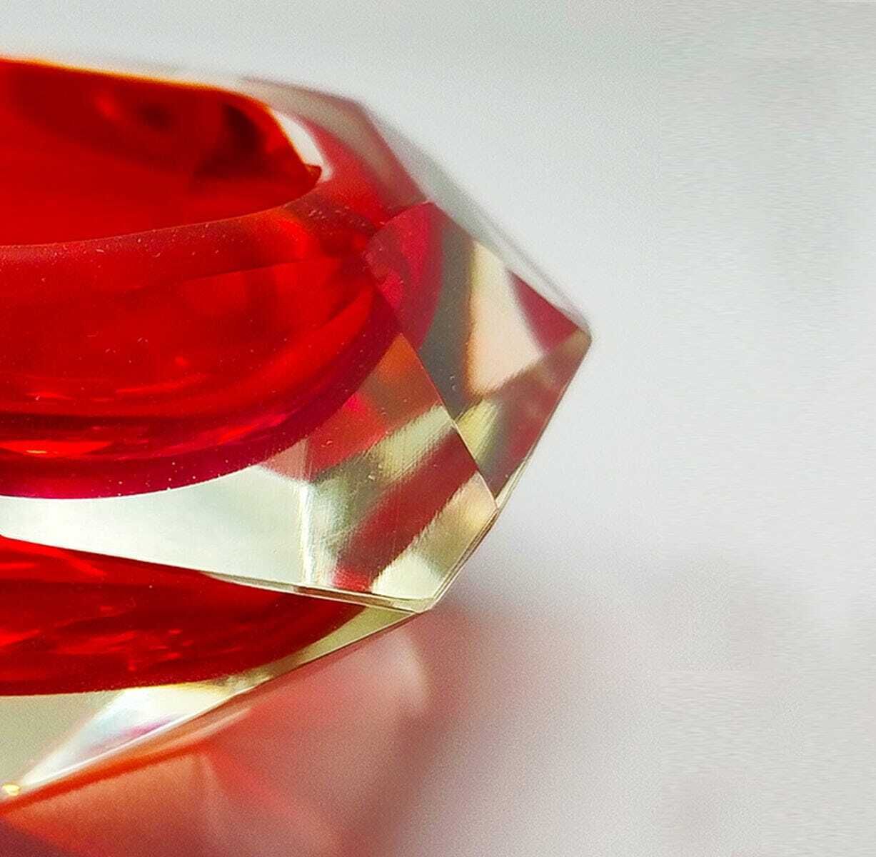 1960s Astonishing Red Ashtray Or Vide Poche By Flavio Poli For Seguso photo buy