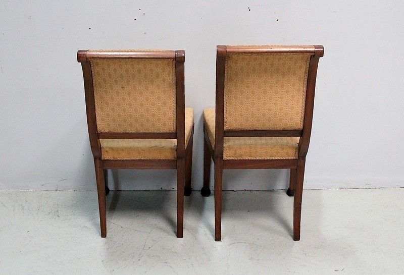 Pair Of Directoire Chairs, 19th Century photo buy