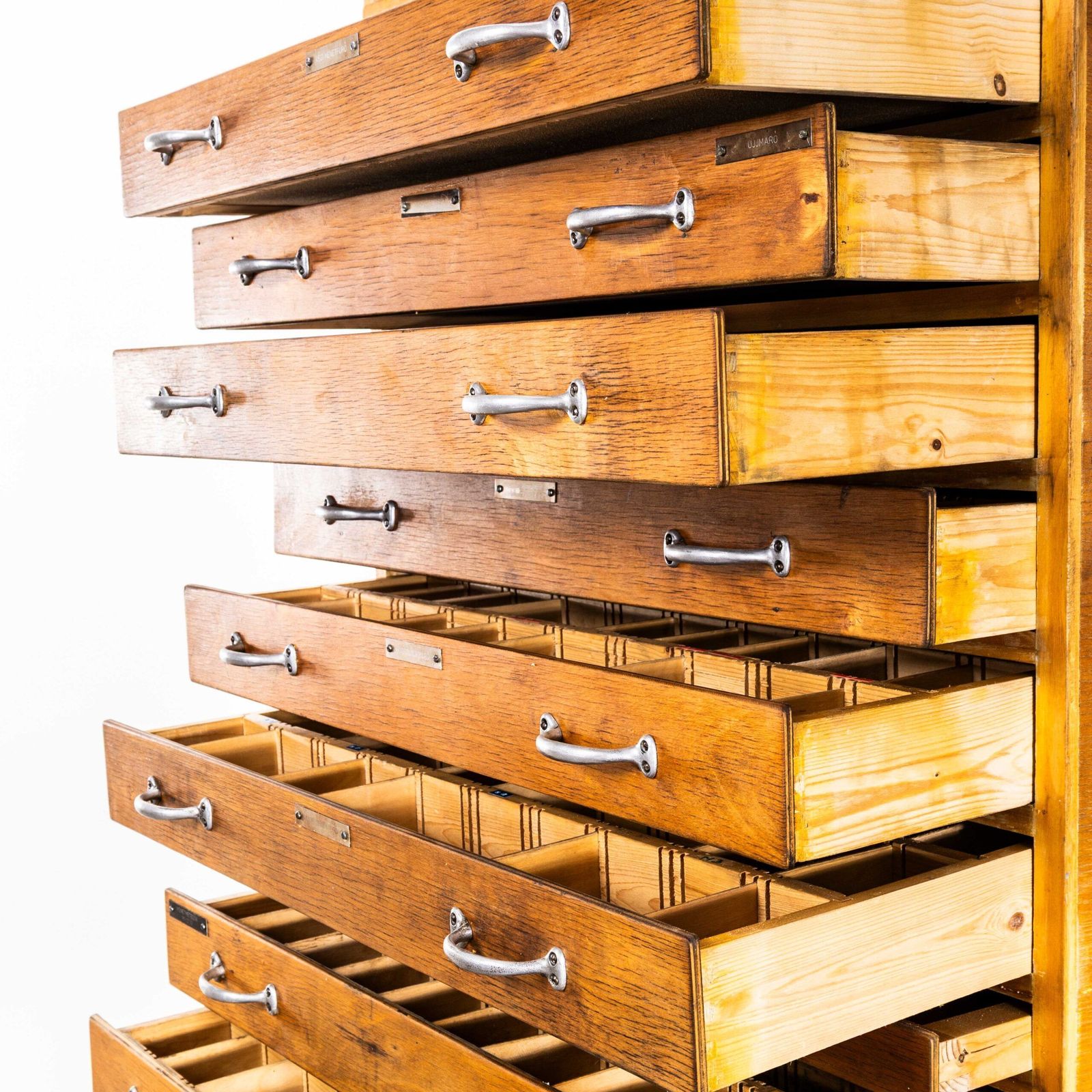 1950’s Tall Multidrawer Engineers Cabinet – Fifteen Drawer photo buy