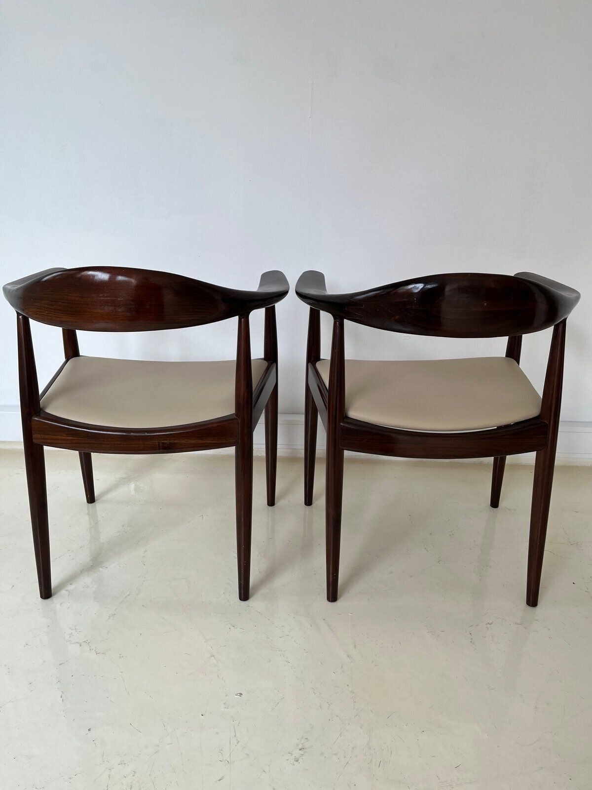 Vintage Jh503 By Hans J. Wegner For Johannes Hansen, Set Of 2 photo for sale