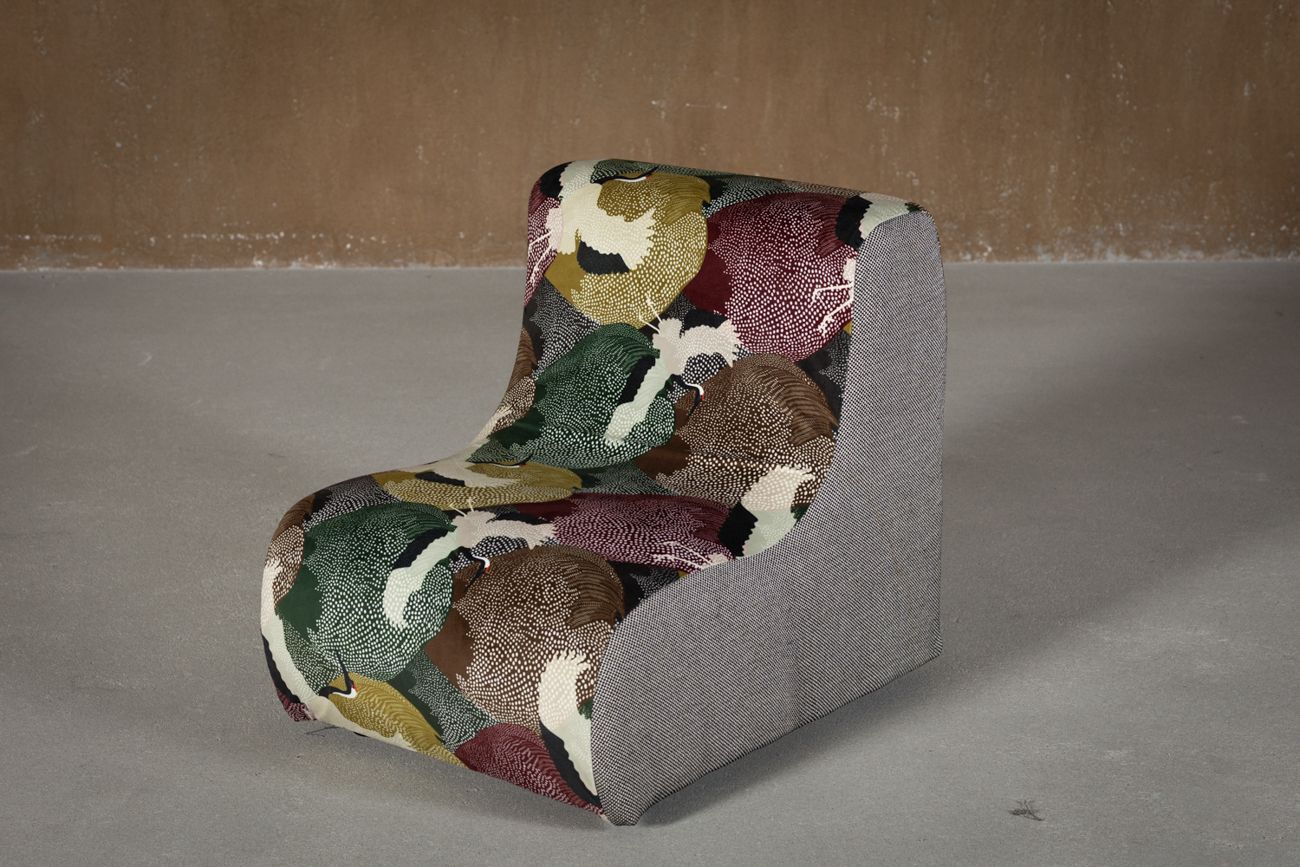 Sale ! Italian Modular Sofa (1970) In Freedom Flight Velvet – 3 Piece photo Furniture