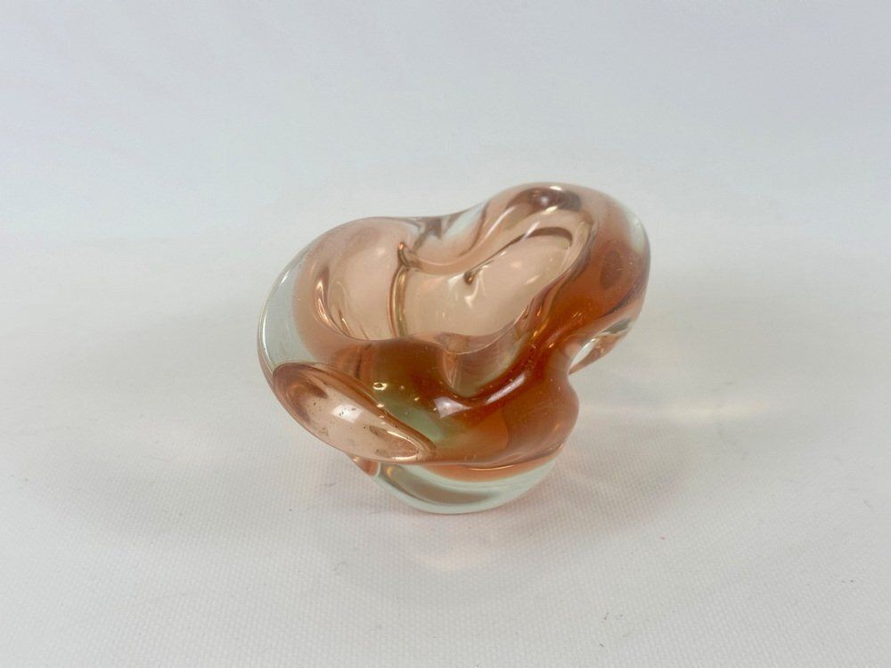 Art Glass Ashtray Or Bowl Attributed To Josef Hospodka For Chribska Sklarna, 1960s photo buy