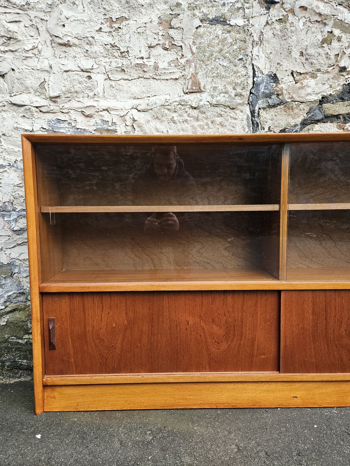 Display Cabinet By Herbert Gibbs Bookcase Shelving Mid Century Teak Furniture photo vinterior