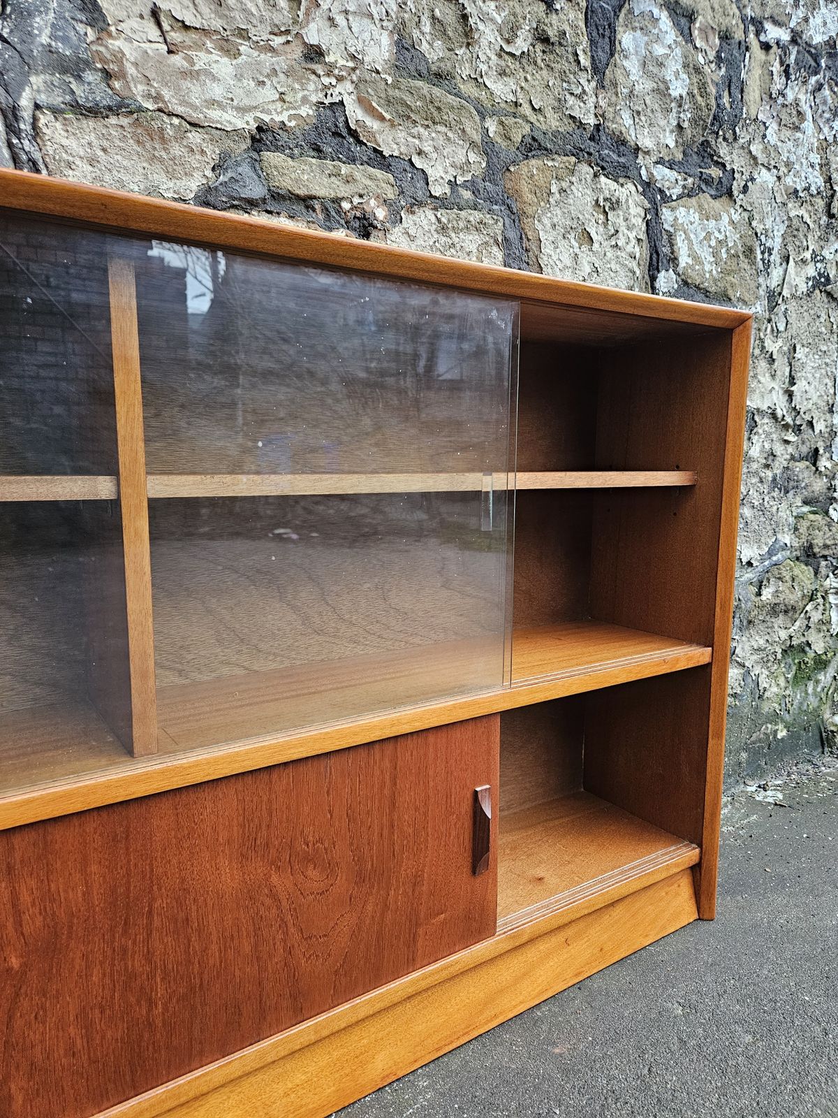 photo for sale Display Cabinet By Herbert Gibbs Bookcase Shelving Mid Century Teak Furniture