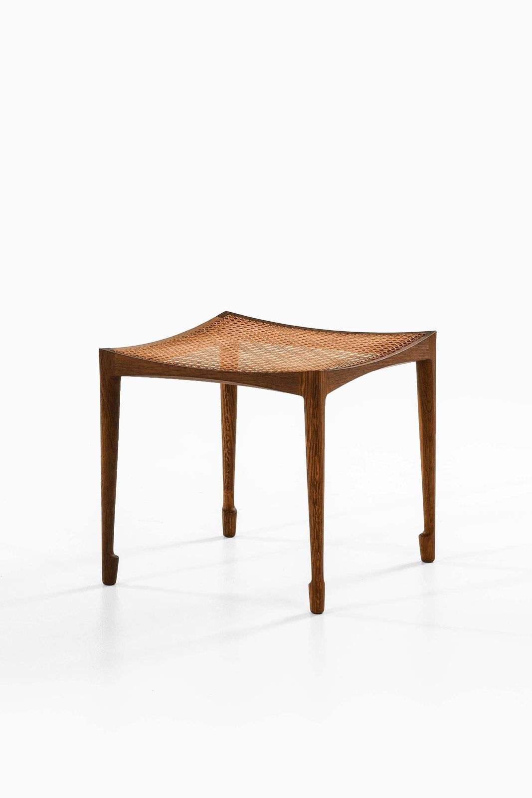 Rare Stool With Solid Oak Frame By Bernt Petersen, 1950s photo Furniture