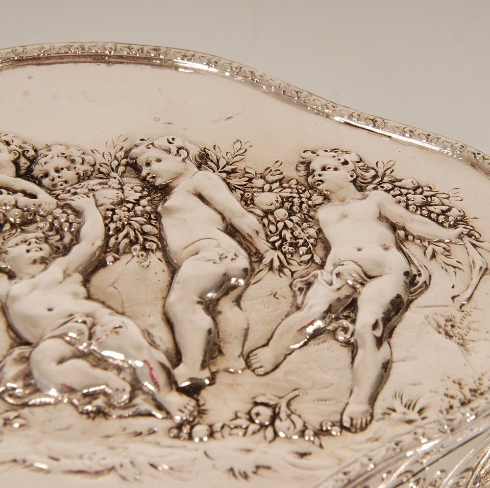 Home Decor Antique German Jewelry Box In Silver From J.D.Schleißner & Söhne photo