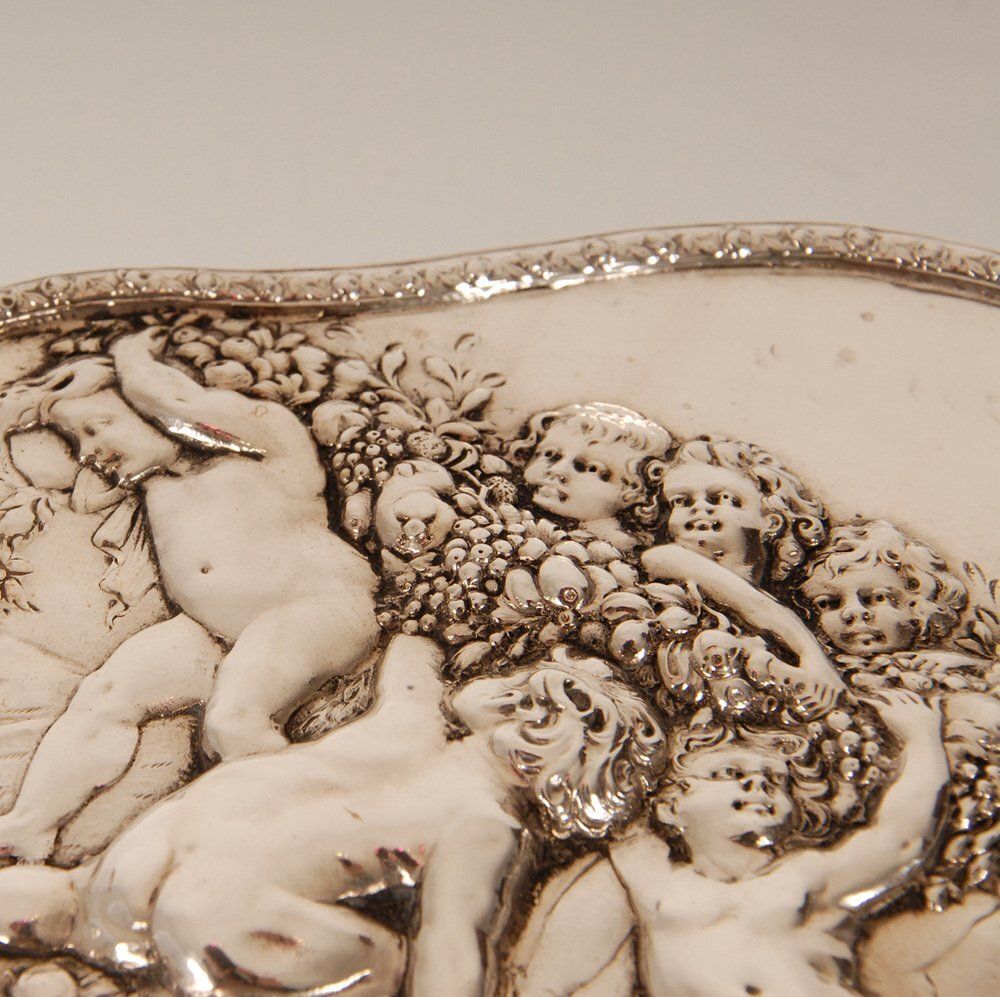 photo vinterior Antique German Jewelry Box In Silver From J.D.Schleißner & Söhne