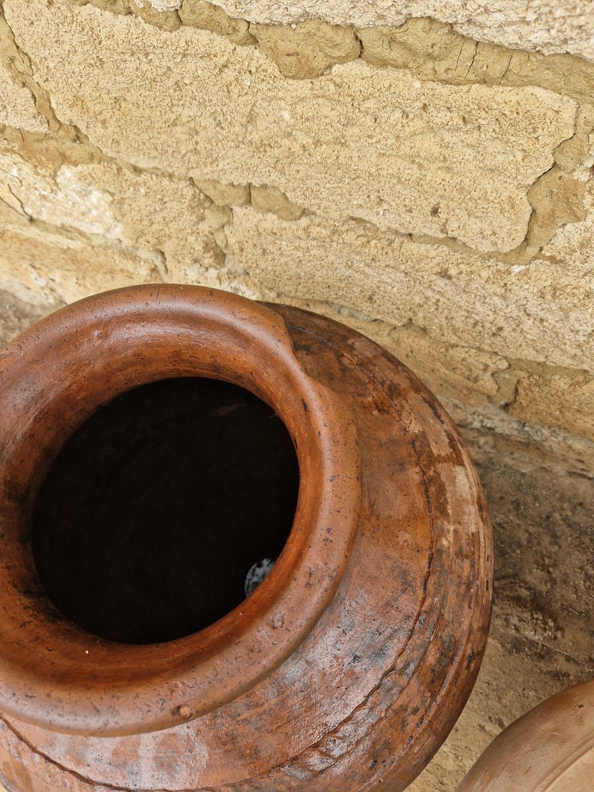 Large Terracotta Pot European Olive Oil Jar Antique Planter photo 400.0
