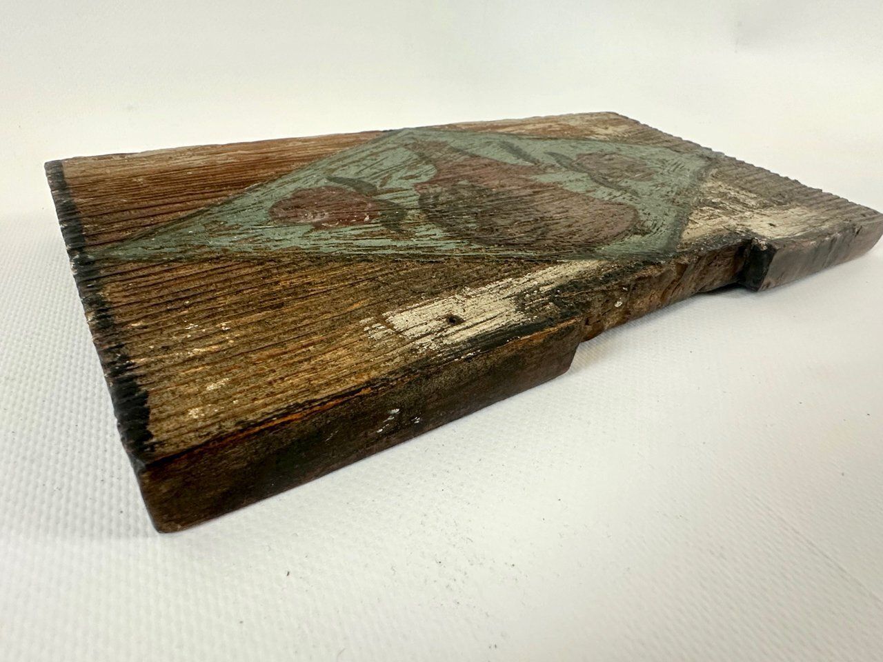 Antique Slovenian Folk Art Beehive Front Board With Saint Catherine Of Alexandria, 19th Century photo 567.0