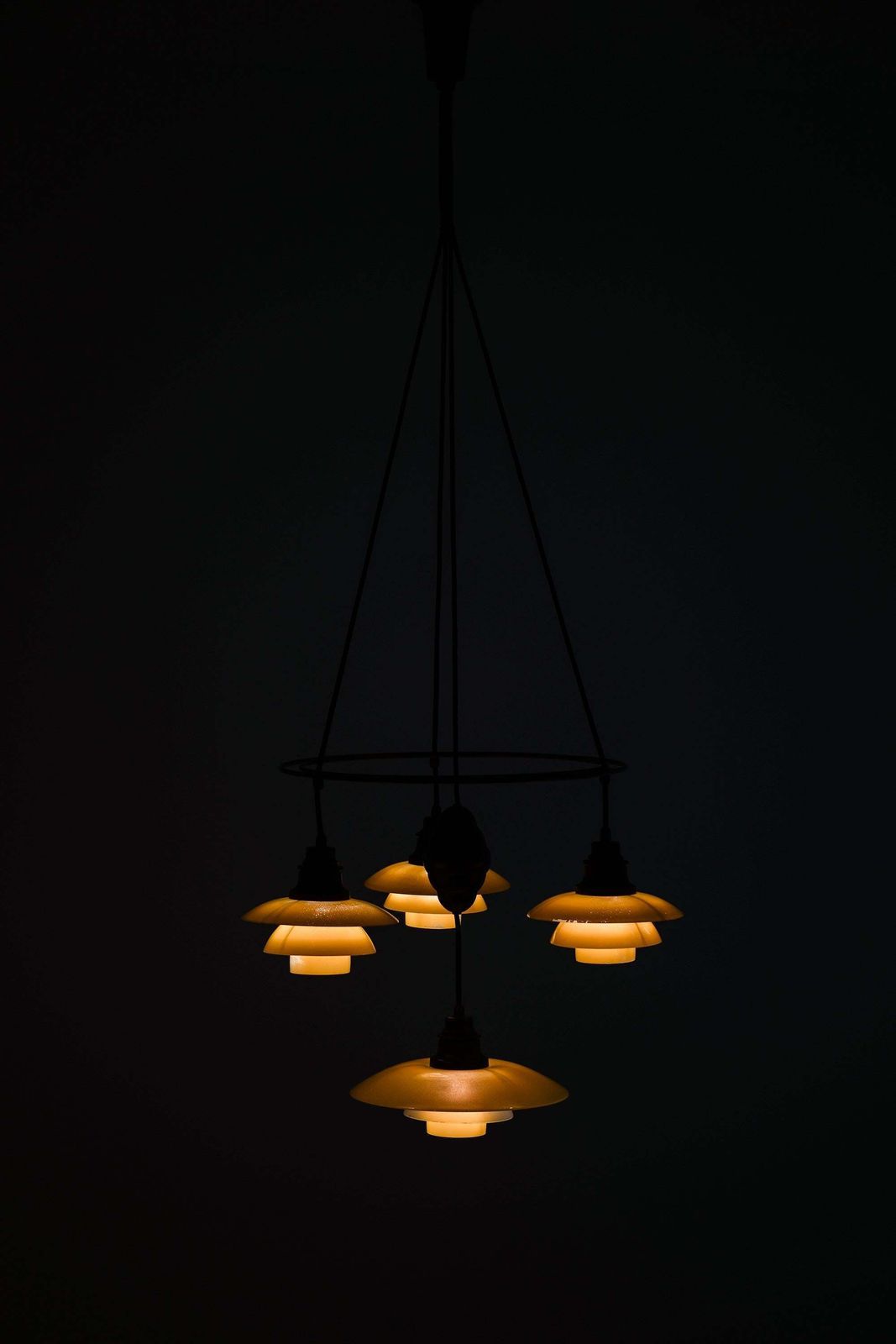 Ringkrone Ceiling Lamp By Poul Henningsen, 1930s photo vintage