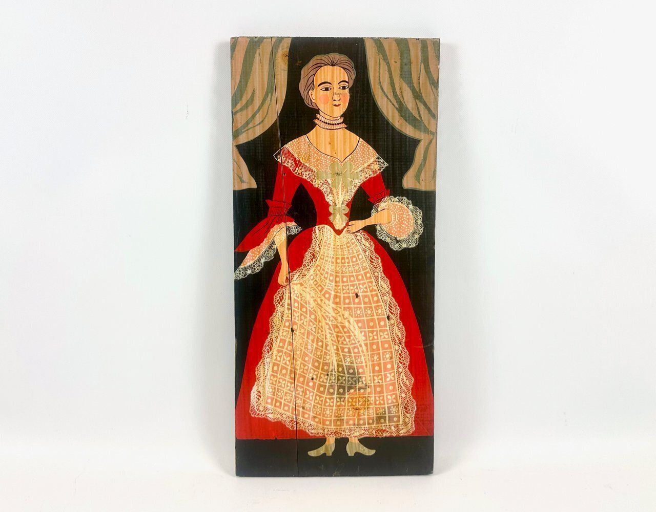 George Nathan, Colonial Woman, 1960s, Painting On Board