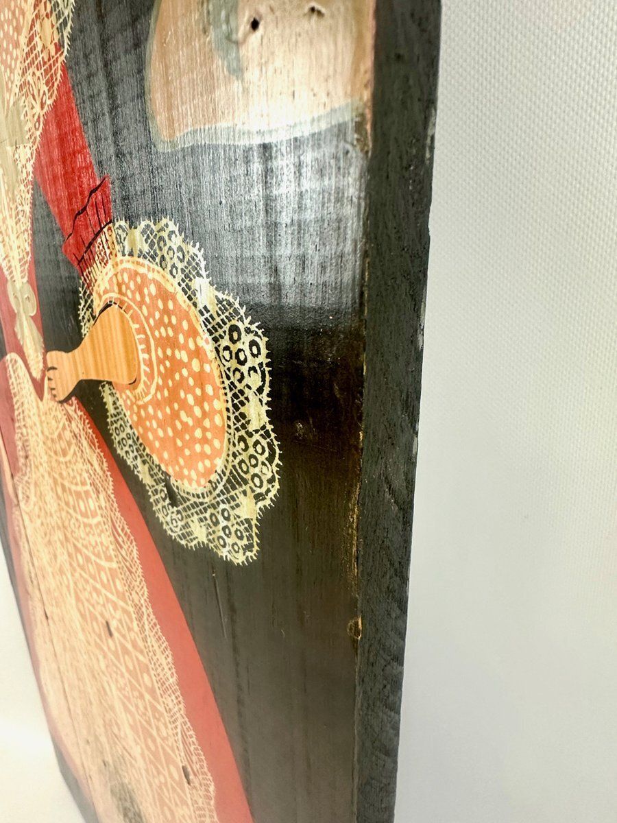 George Nathan, Colonial Woman, 1960s, Painting On Board photo for sale