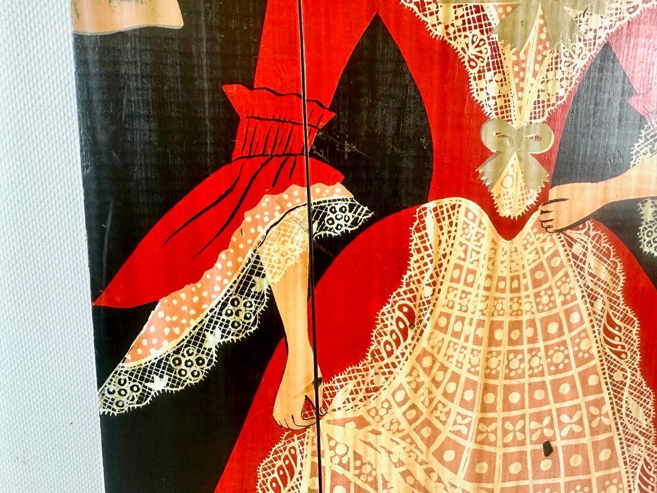George Nathan, Colonial Woman, 1960s, Painting On Board photo vintage