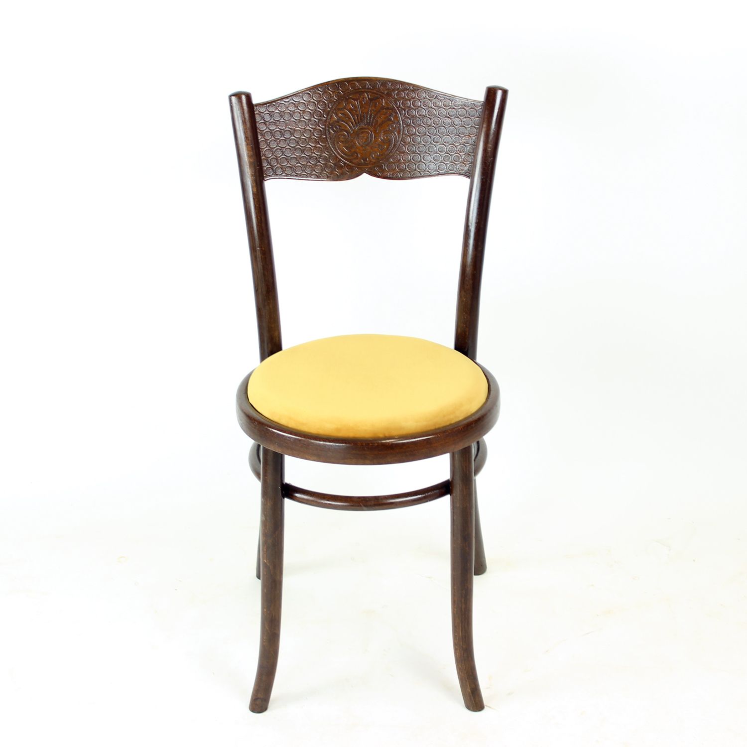 Vintage Bentwood Chair, Thonet Design, Czechoslovakia 1940s photo vintage