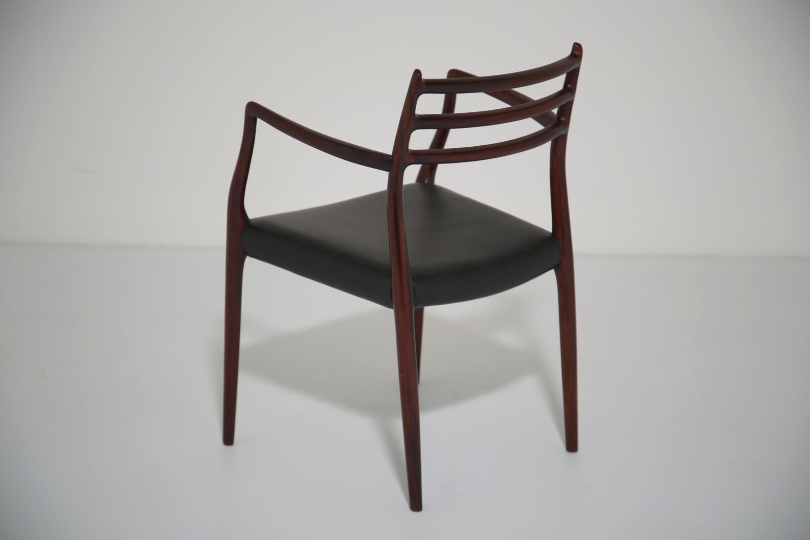 Niels Otto Møller Model 62 Carver Armchairs: Solid Mahogany For J.L. Møllers, 1960s. photo Furniture