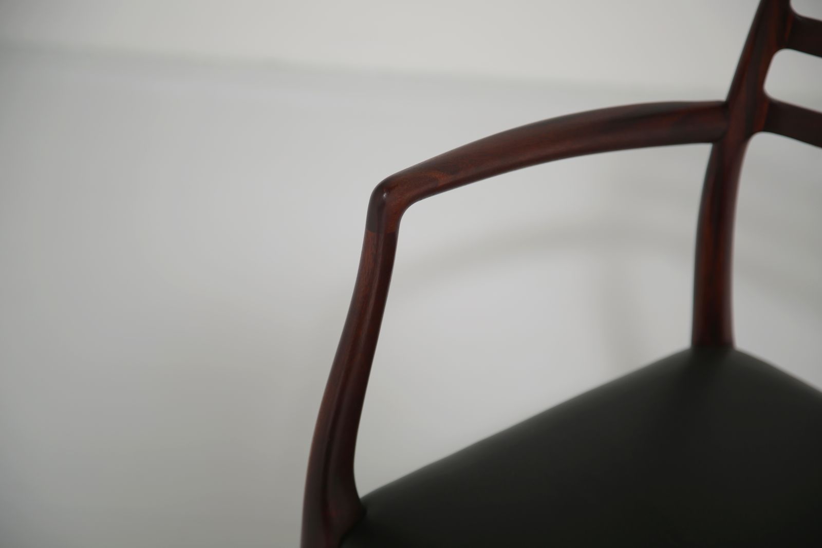 photo for sale Niels Otto Møller Model 62 Carver Armchairs: Solid Mahogany For J.L. Møllers, 1960s.