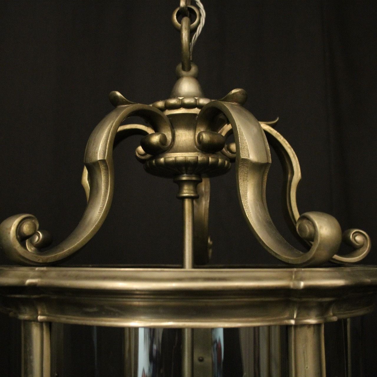 French Silver Gilded Bronze Antique Lantern photo Lighting