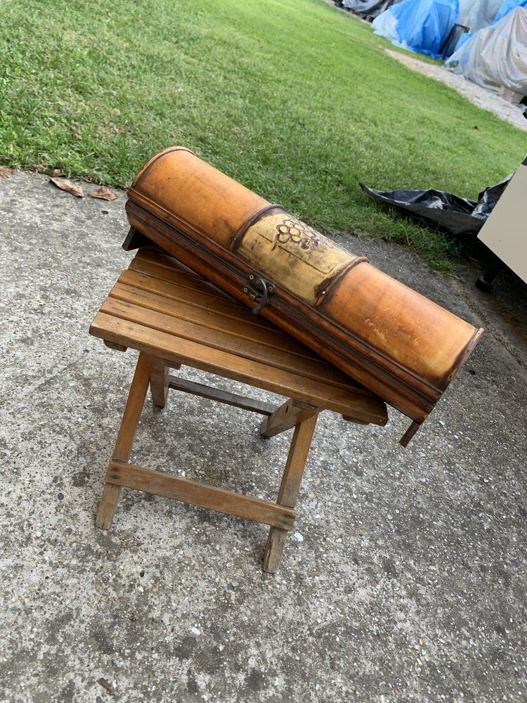 Wooden Hand Painted Wine Bottle Holder, 2019 photo 369.0