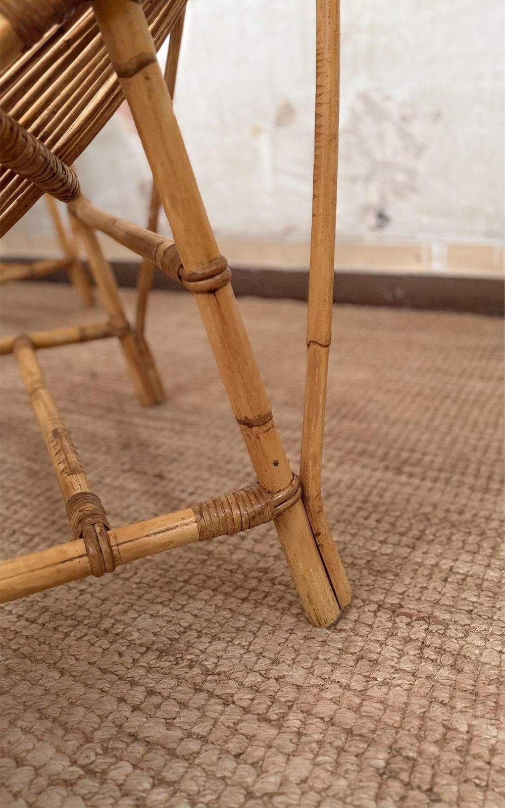 Pair Of Bamboo Lounge Armchairs By Ikea – Second Half Of The 20th Century photo for sale