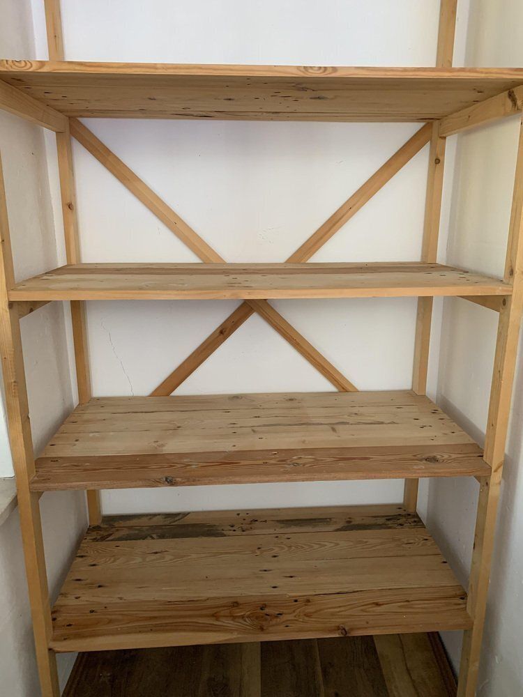 Bookcase In Pine Wood, Hungary, 1980s photo Furniture