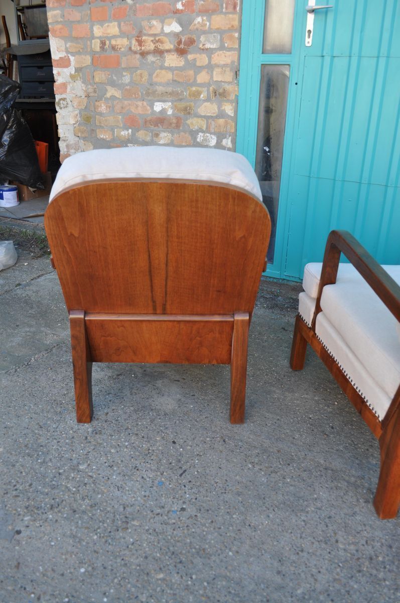 Set Of French Art Deco Chairs, 1930s photo buy