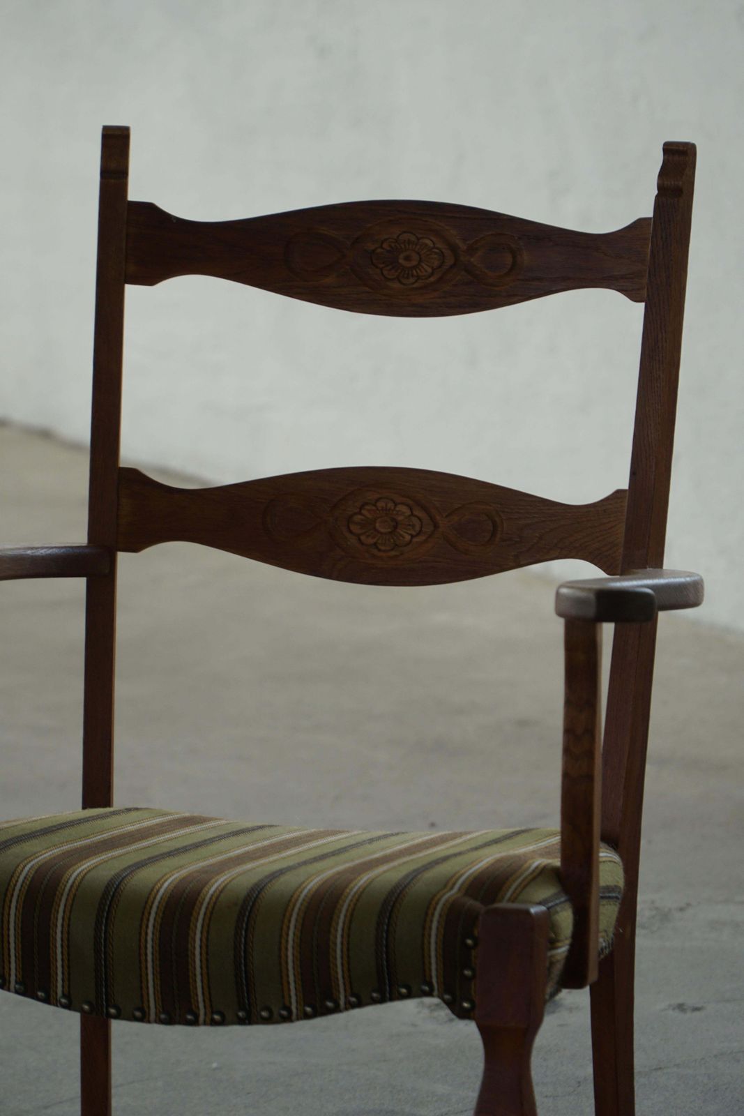 Rocking Chair In Oak, Danish Mid Century Modern, Henning Kjærnulf, 1960s photo vintage