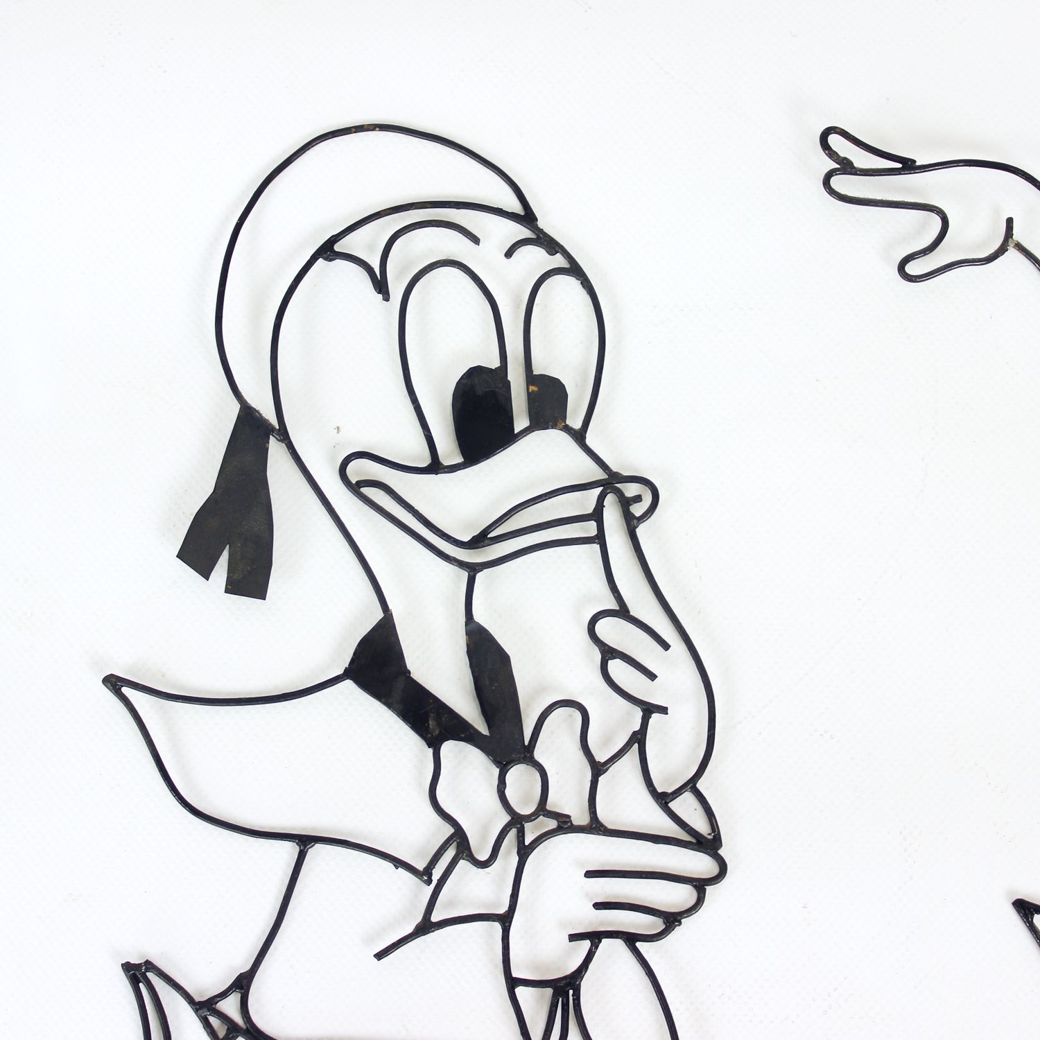 Disney " Donald & Daisy Duck " Wall Decoration In Metal, 1960s photo 255.0