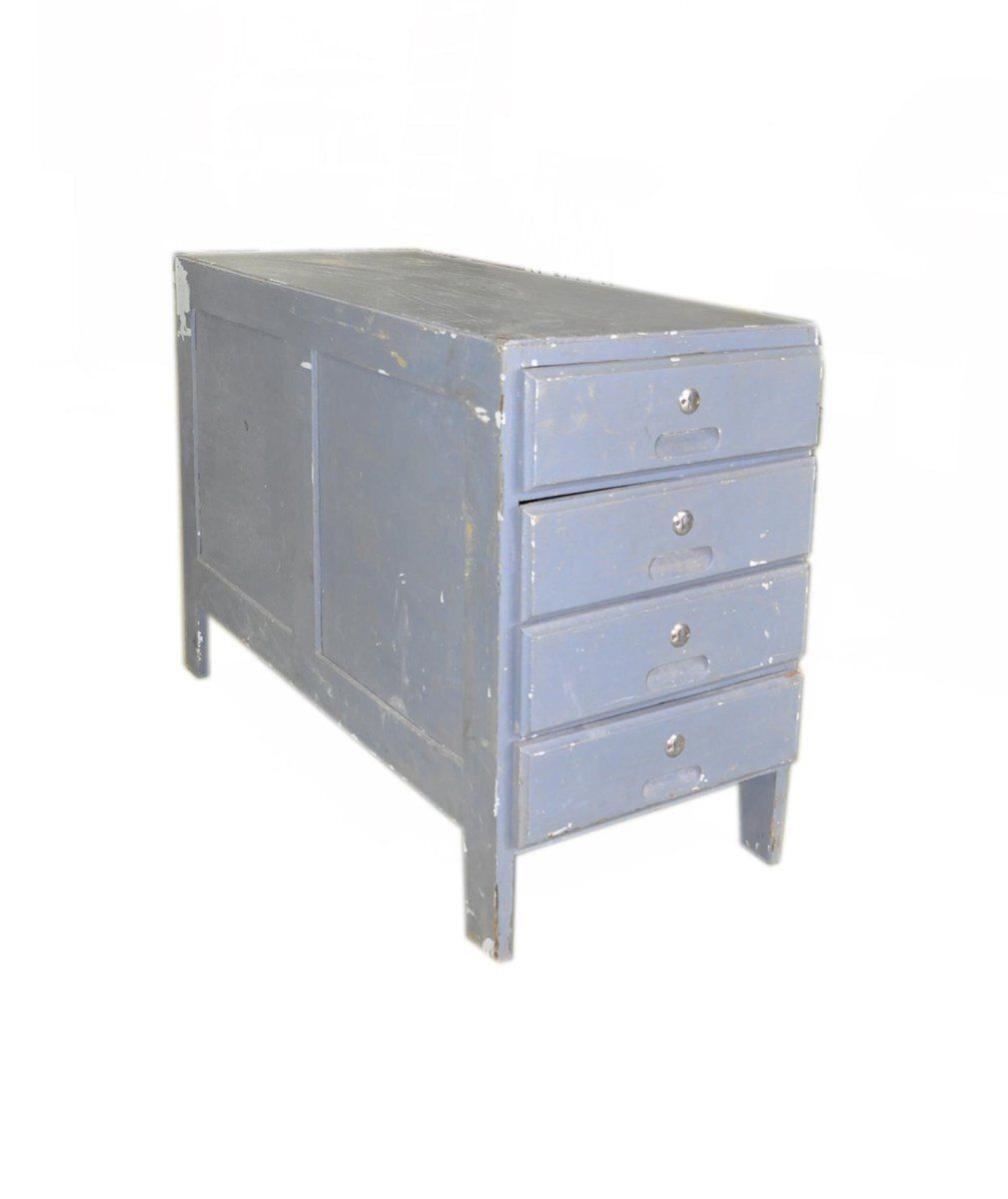 Vintage Grey Chest Of Drawers, 1950s photo furniture