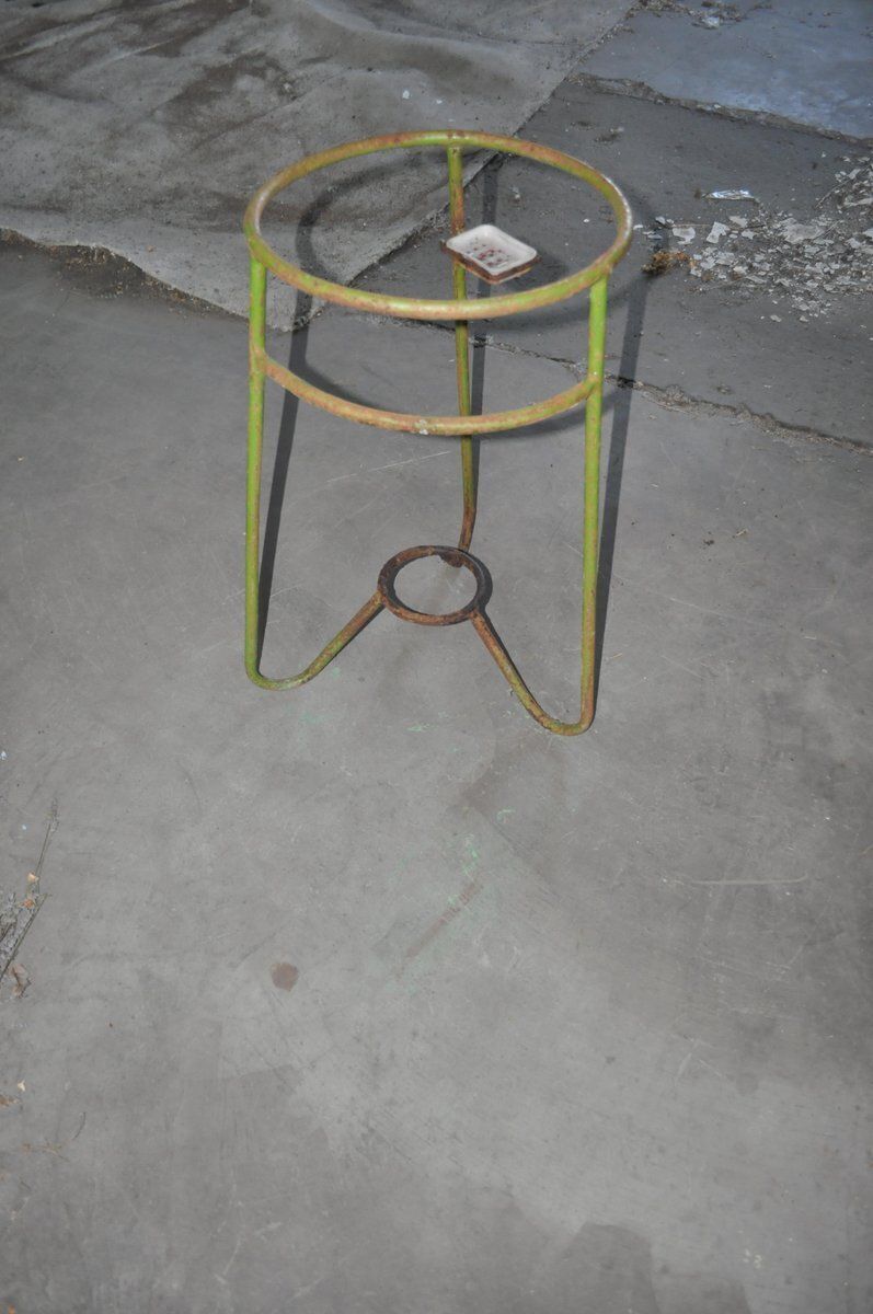 Vintage Hungarian Iron Garden Planter, 1940s photo for sale