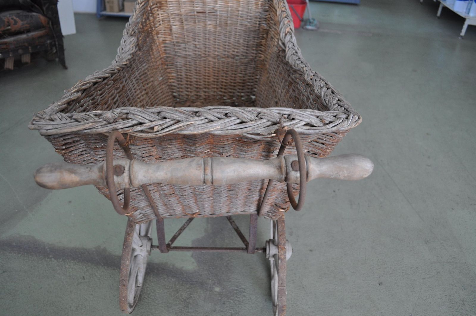 Wicker & Wood Pram, 1930s photo buy