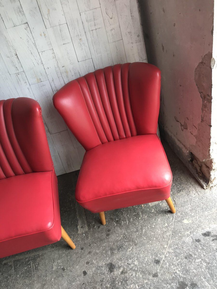 photo for sale Mid Century Hungarian Vinyl Living Room Set, 1960s, Set Of 3